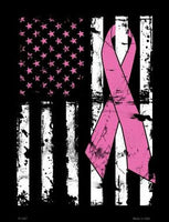 Vintage American Pink Ribbon Metal Novelty Parking Sign