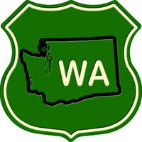 WA State Metal Novelty Highway Shield