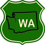 WA State Metal Novelty Highway Shield