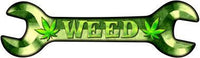 Weed Novelty Metal Wrench Sign