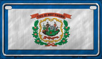 West Virginia State Flag Metal Novelty Motorcycle License Plate