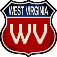 West Virginia Metal Novelty Highway Shield