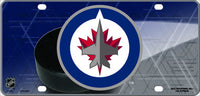 Winnipeg Jets NHL Jersey Logo Metal Novelty License Plate