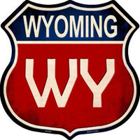 Wyoming Metal Novelty Highway Shield