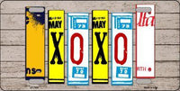 XOXO License Plate Art Novelty Metal License Plate