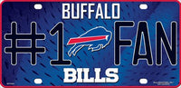 Buffalo Bills #1 Fan Novelty Metal License Plate